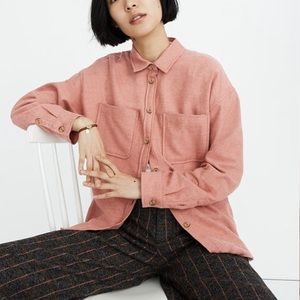 Madewell flannel shirt jacket